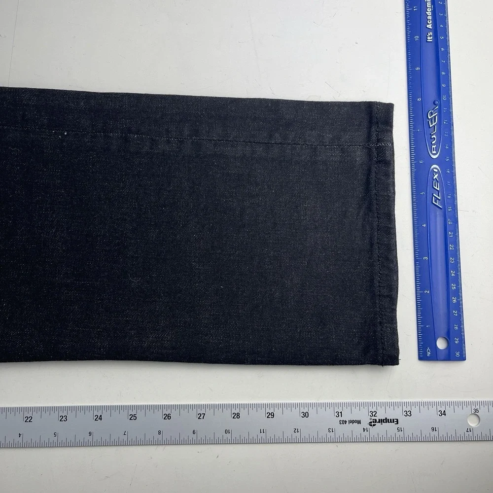 Levis 501 Jeans Men's 33x34 Black Original Straight Button Fly Denim Grunge New
